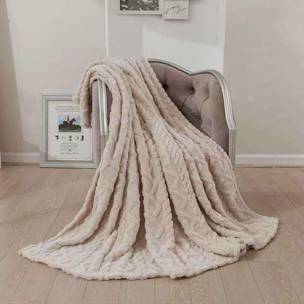 Geometric Fleece Blanket