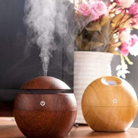 Round Wood Finish Humidifier