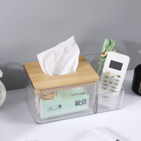 Acrylic Tissue Box with Storage Holder