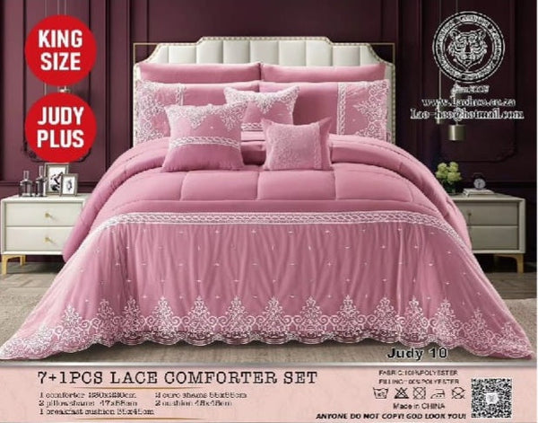 Lace Comforter Set - 7 Piece