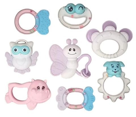 Baby Rattle Teether Set - 8 Piece