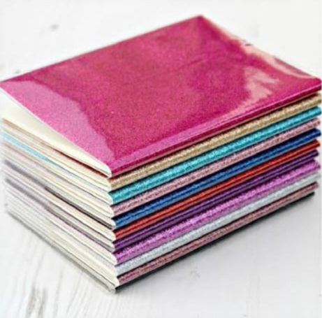 Glitter Pocket Notebooks - Pack of 12