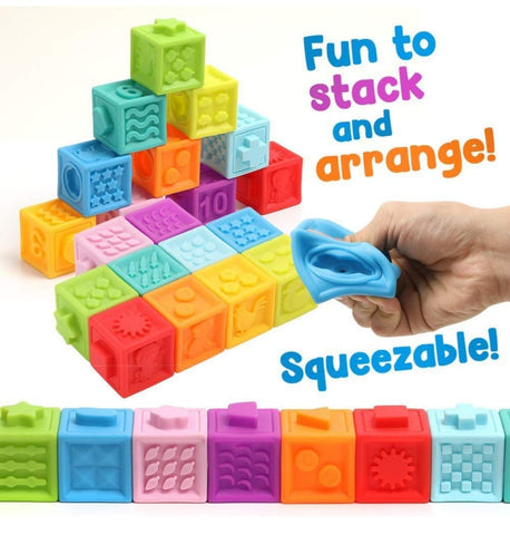Soft Stacking and Building Blocks - 12 Piece