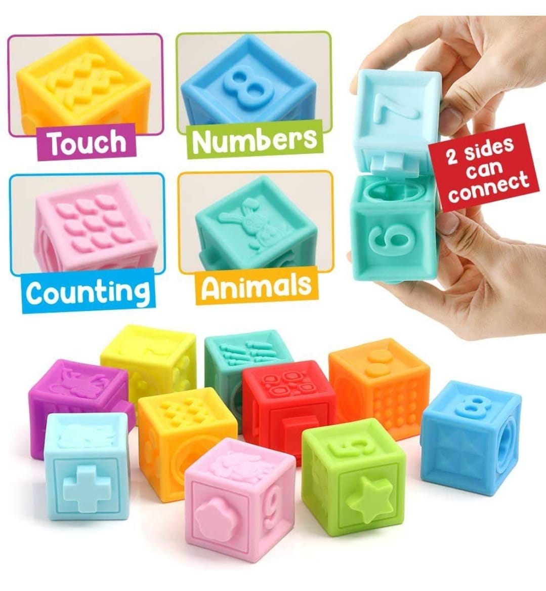 Soft Stacking and Building Blocks - 12 Piece – Elevation