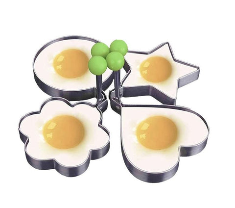 Stainless Steel Egg Mould - 4 Piece