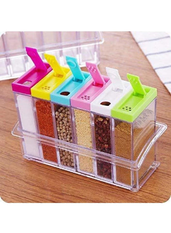 Acrylic Spice Container - 6 Piece