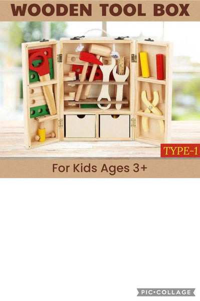 Kiddies Wooden Toolbox