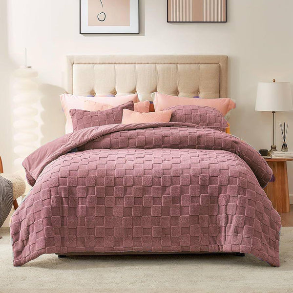 Victorian Plain Block Comforter Set - 5 Piece