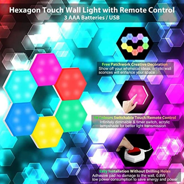 Hexagon Light with Remote Control