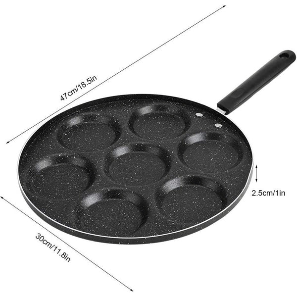 7 Hole Alluminium Crepe Pan