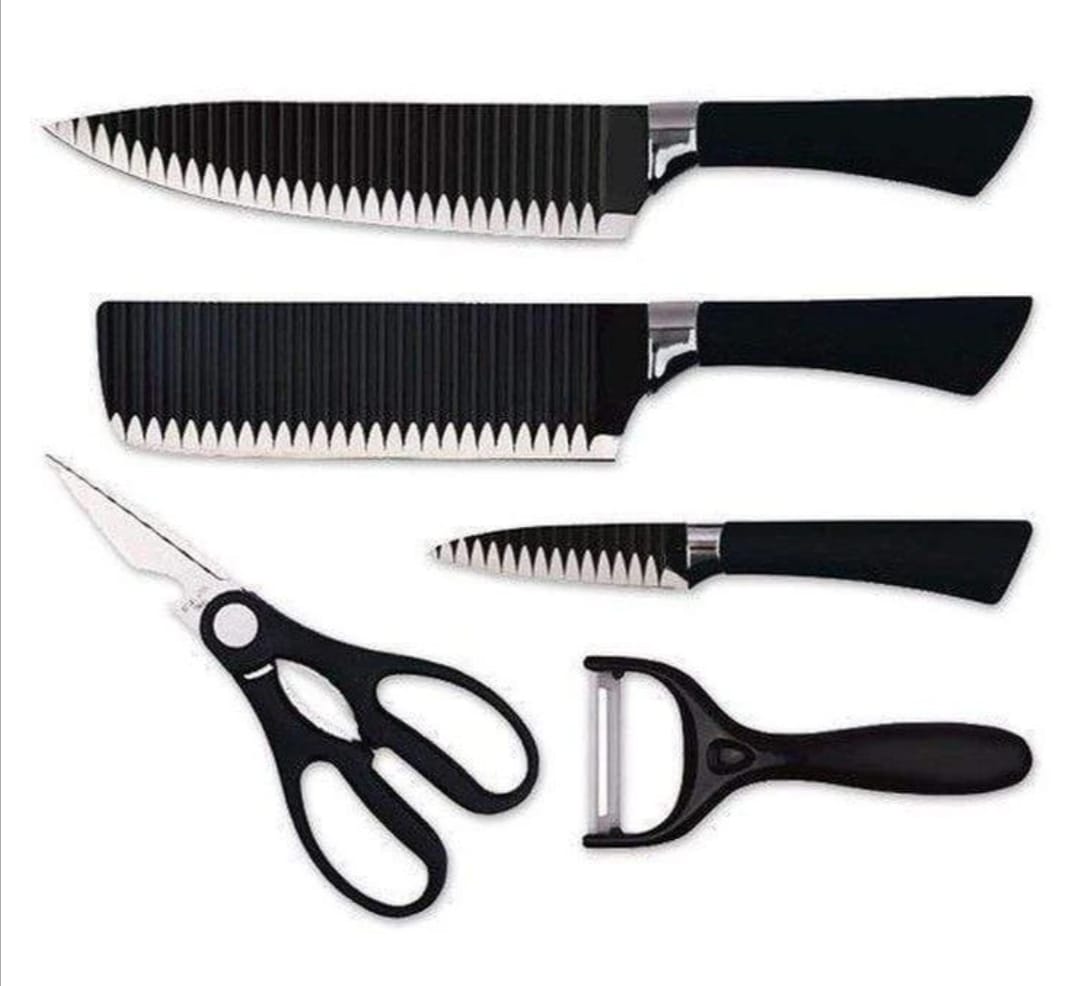 Black Knife Set 6 Piece Elevation