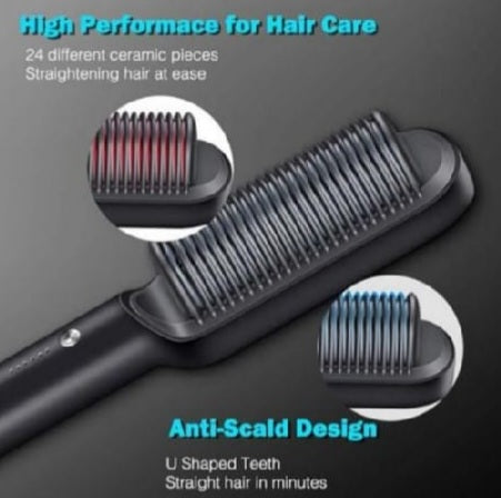Ceramic Heated Hair Straightening Brush