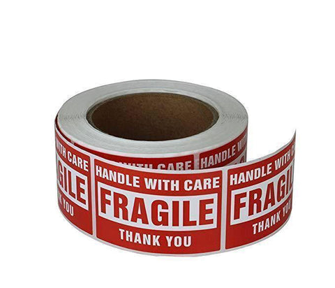 Fragile Stickers - 500 Stickers per Roll