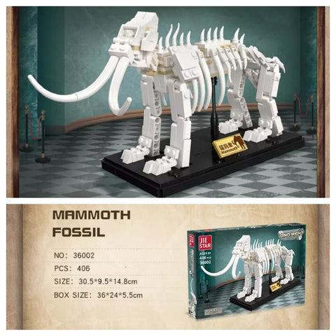 Dinosaur Fossil Building Block Set - Mammoth