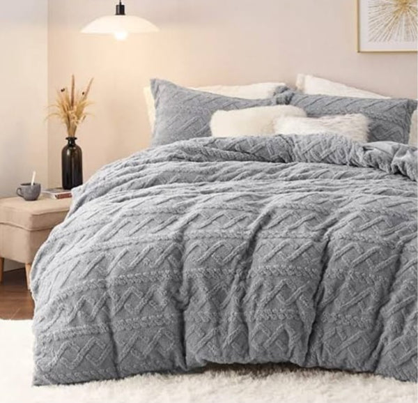Geometric Fleece Comforter - 5 Piece