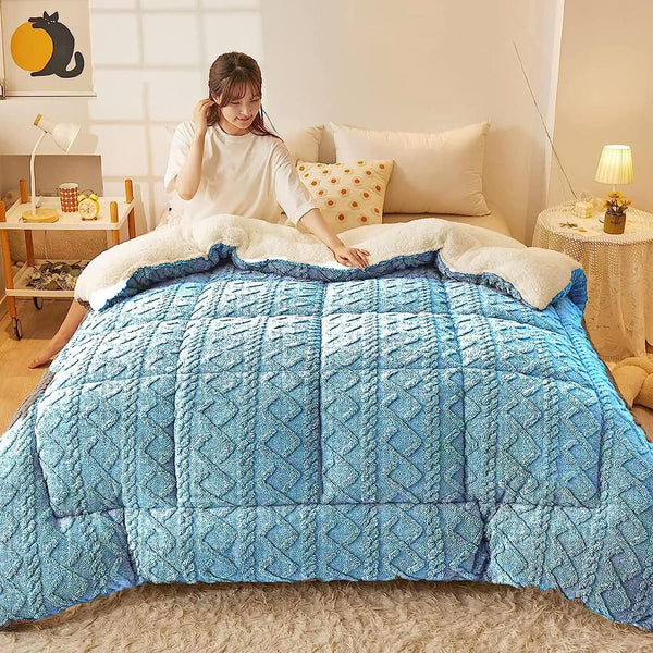 Geometric Fleece Comforter - 5 Piece