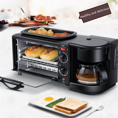 3-in-1 Electric Breakfast Maker with Lid