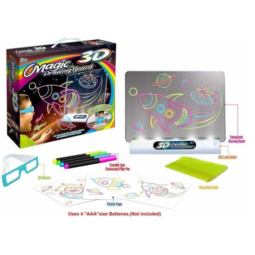 3D Drawing Board with 3D Activity Glasses
