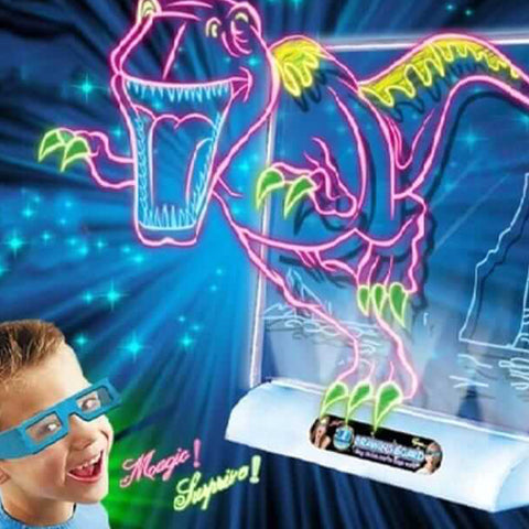 3D Drawing Board with 3D Activity Glasses