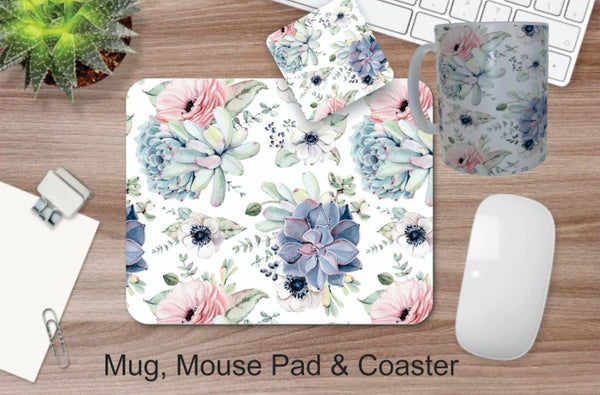 Coaster, Mousepad & Mug Giftset