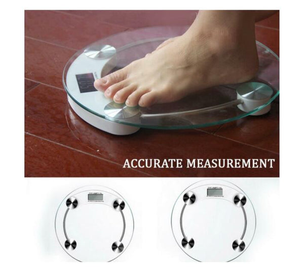 Digital Glass Round Bathroom Scale