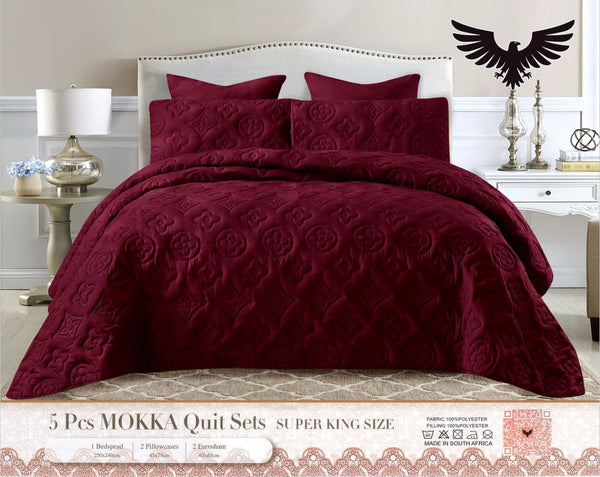 Mokka Quilt Set Super King - 5 Piece