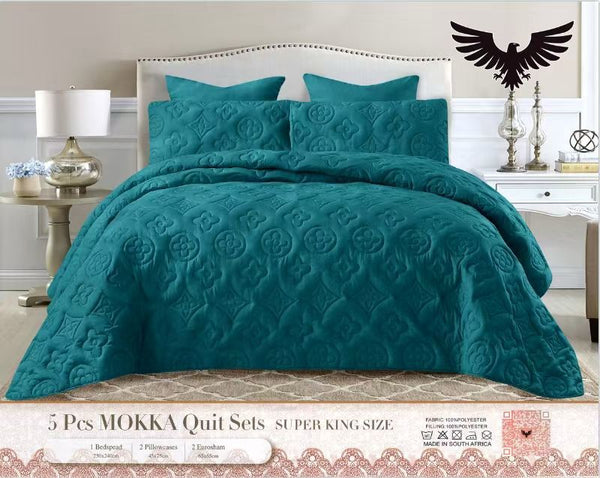 Mokka Quilt Set Super King - 5 Piece