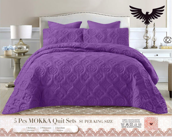 Mokka Quilt Set Super King - 5 Piece