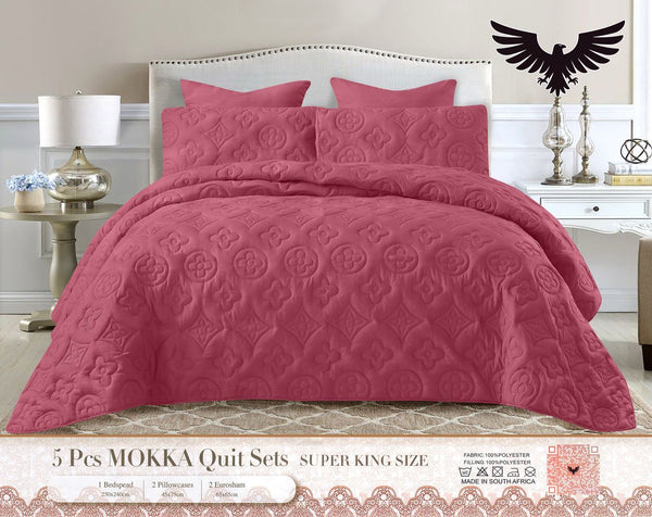 Mokka Quilt Set Super King - 5 Piece