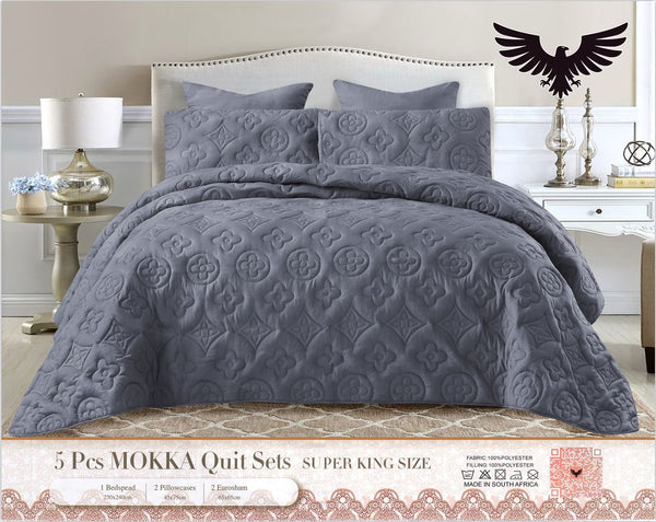 Mokka Quilt Set Super King - 5 Piece