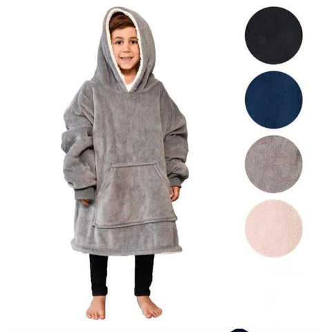 Kids Blanket Hoodie - Plain