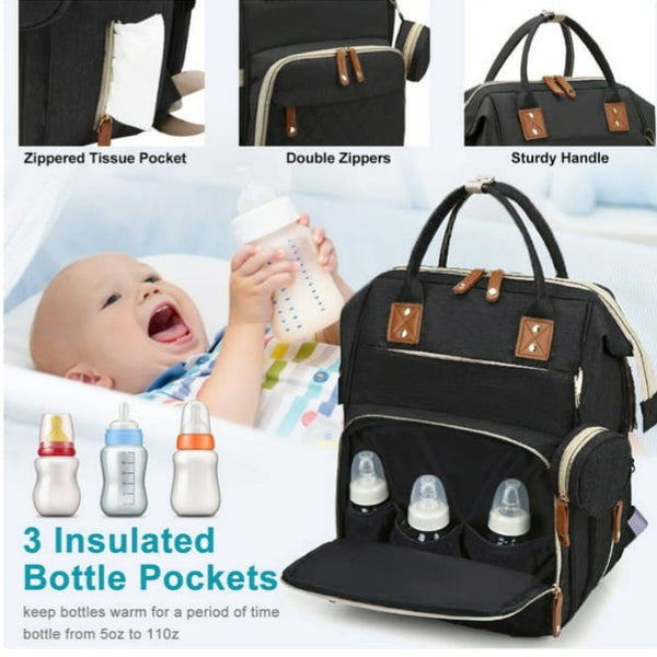 Baby Diaper Bag and Bed