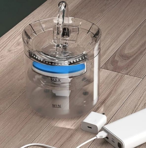 Transparent Pet Water Fountain