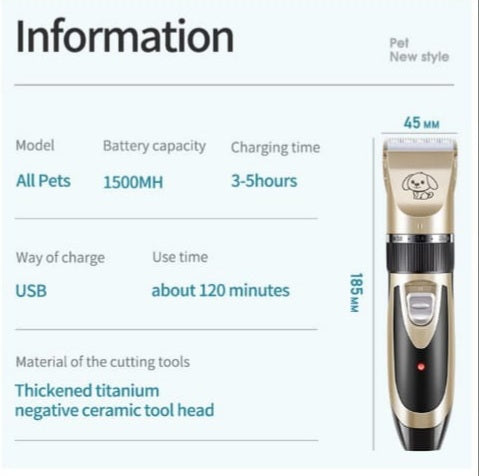 Pet Grooming Hair Clipper