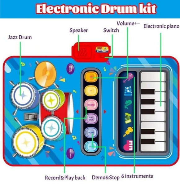 Piano Drum Playmat