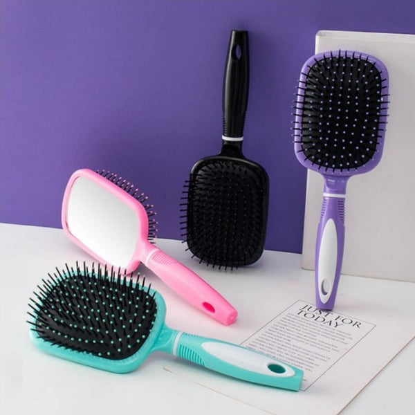 Paddle Hair Brush with Mirror