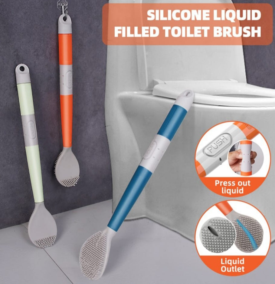 Liquid Dispensing Silicone Toilet Brush
