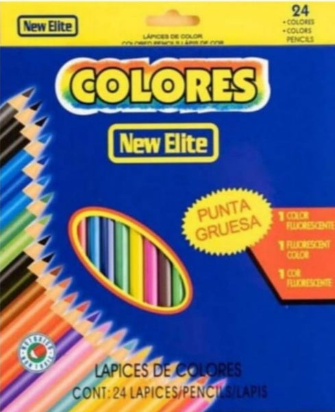 New Bright Pencil Set - 24 Piece