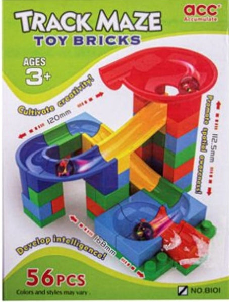 Track Maze Toy Bricks - 56 Piece