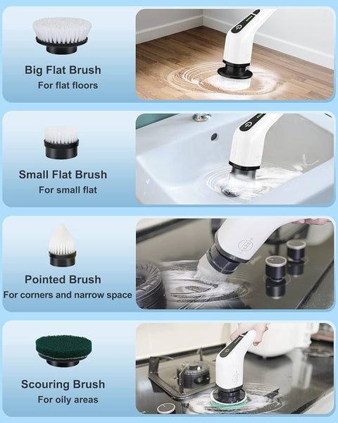 8 in 1 Electric Cleaning Brush - Cordless
