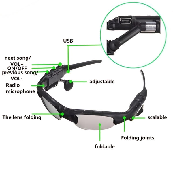 Bluetooth Headset Sunglasses