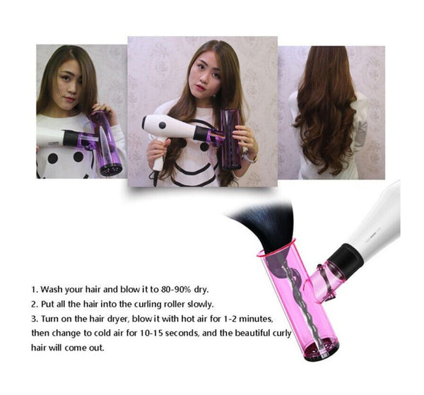Hairdryer Curler Attachment