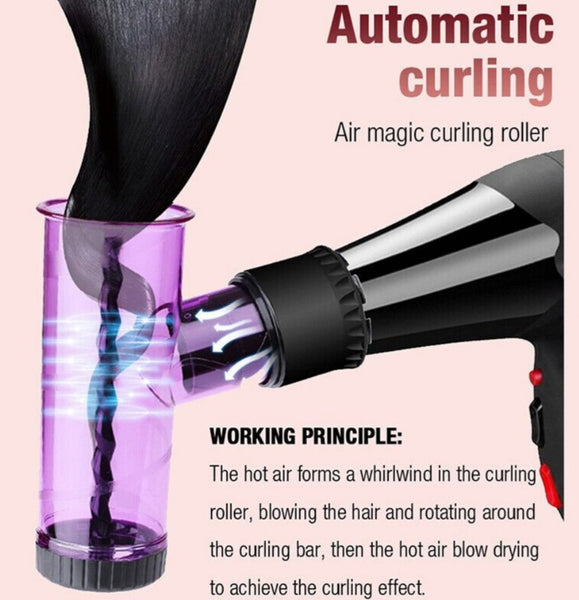 Hairdryer Curler Attachment