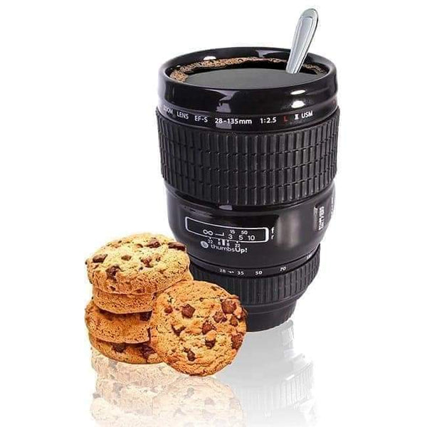 Camera Lens-Shaped Coffee Mug