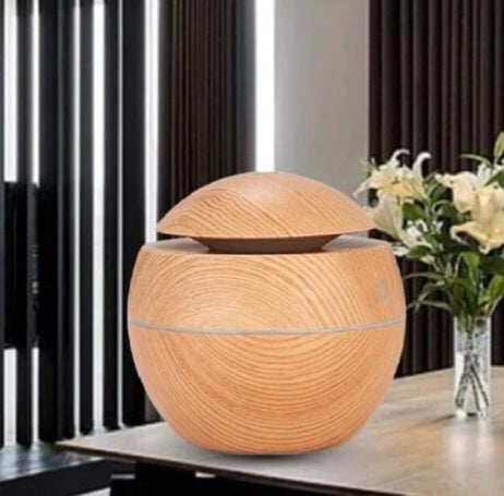 Round Wood Finish Humidifier – Elevation