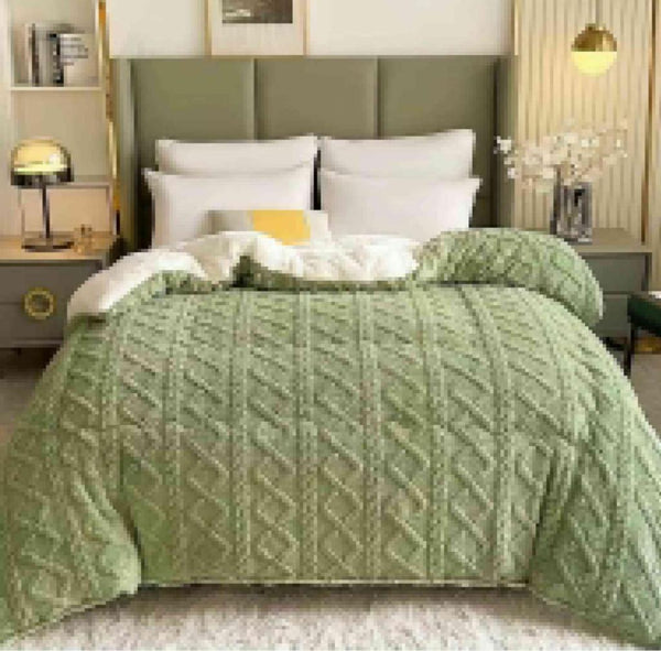 Geometric Fleece Comforter - 5 Piece