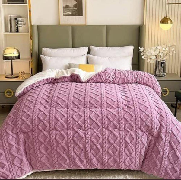 Geometric Fleece Comforter - 5 Piece