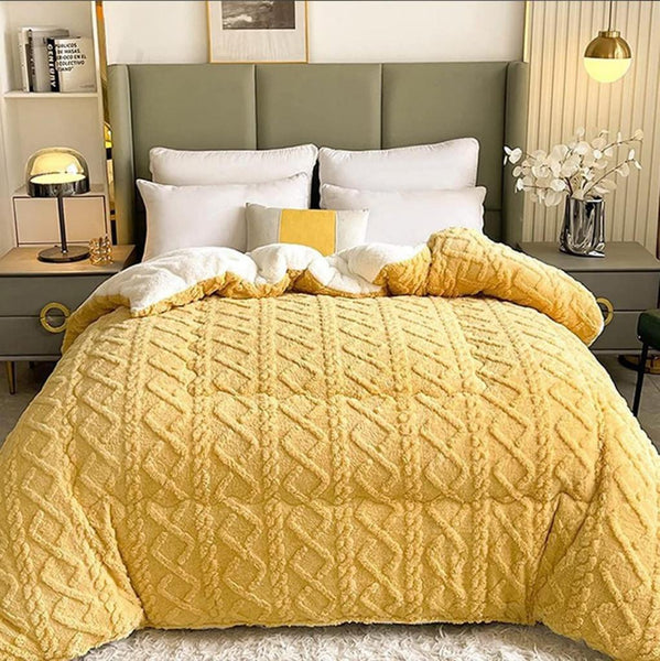 Geometric Fleece Comforter - 5 Piece