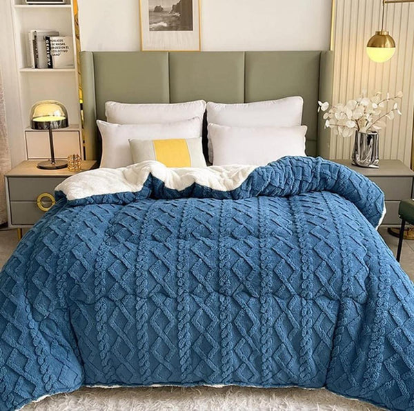 Geometric Fleece Comforter - 5 Piece