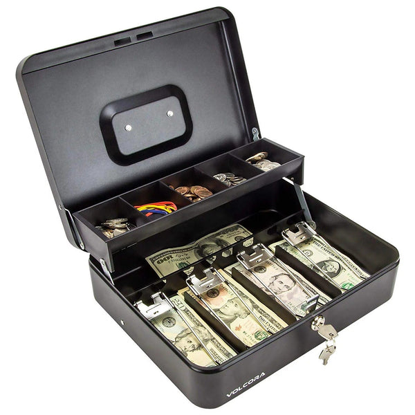 Cash Box with Tray - Extra Large